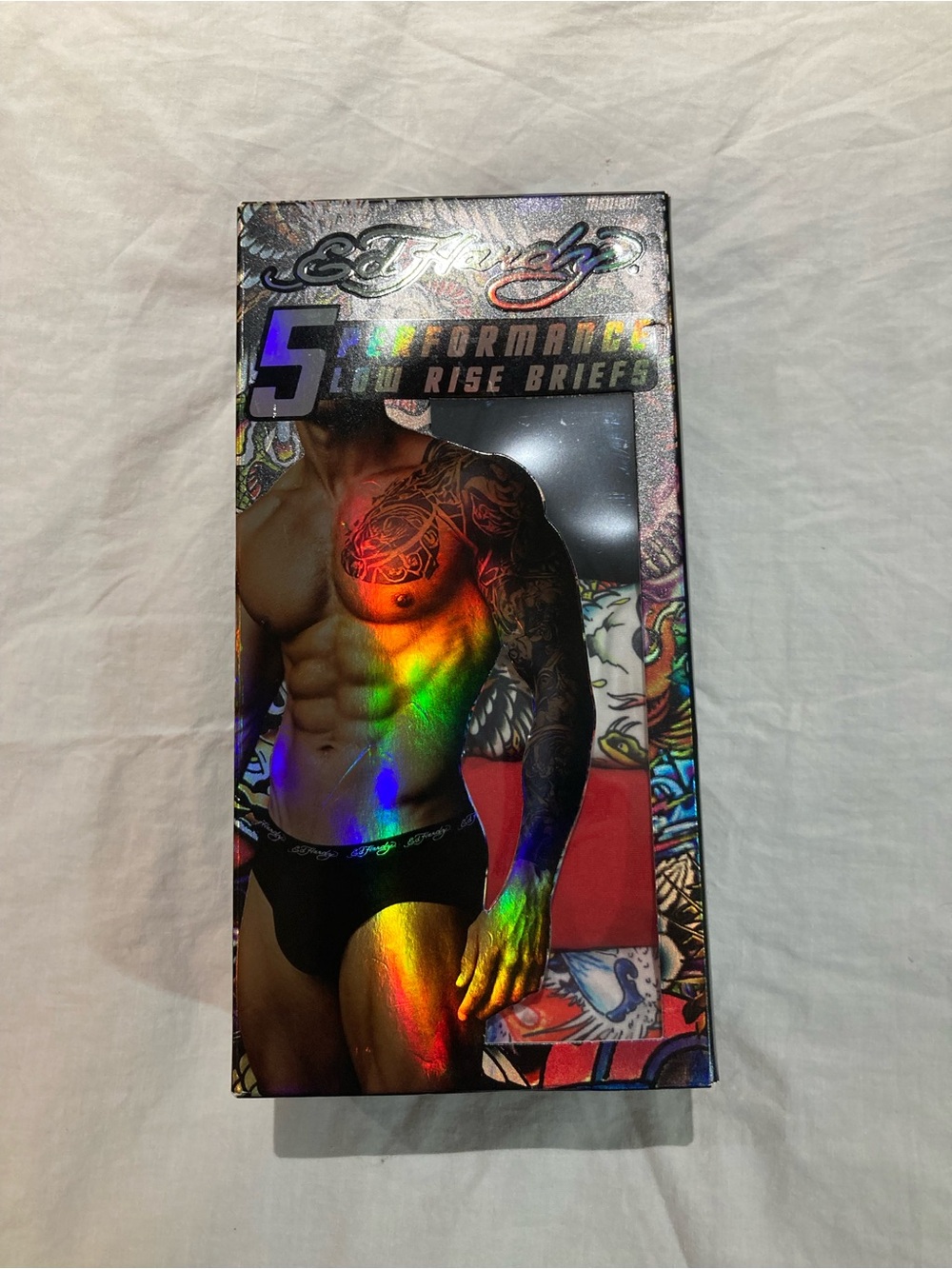5-pack Ed Hardy Low Rise Briefs, Men’s size medium, NIB!